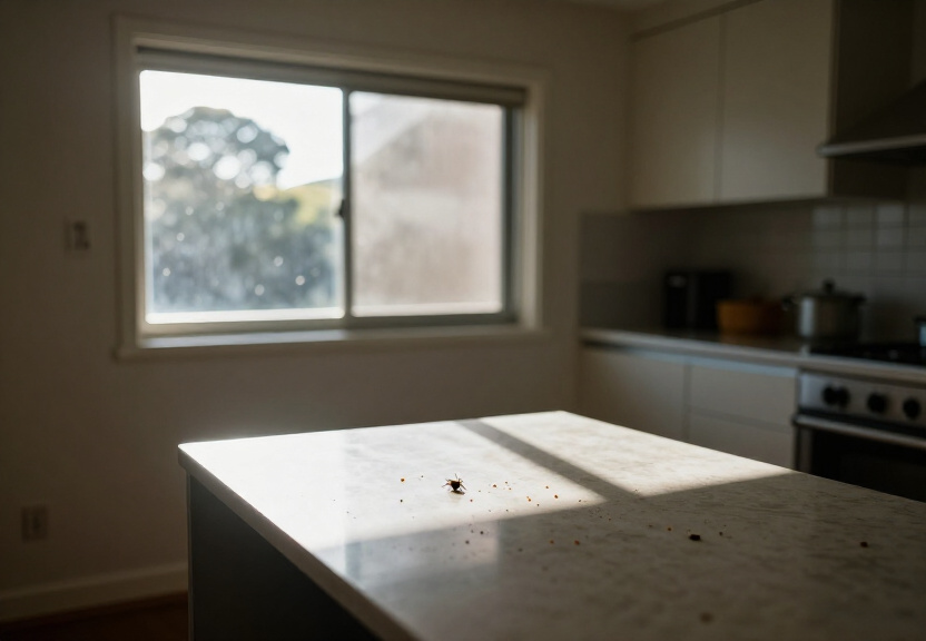 Bed bugs hiding in the seams of a sofa in a Hinchinbrook apartment